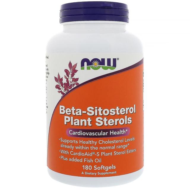 NOW Foods Nu Foods, Beta-Sitosterol Växt Sterols, 180 Softgels on Productcaster.