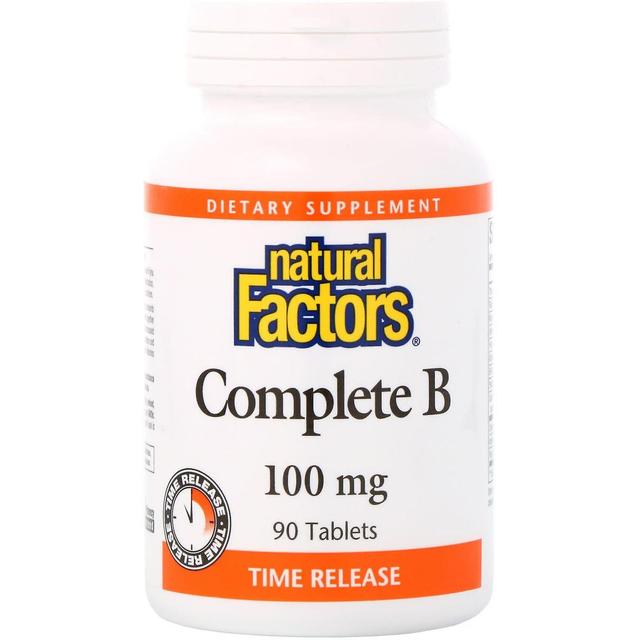 Natural Factors Natürliche Faktoren, Komplette B, 100 mg, 90 Tabletten on Productcaster.