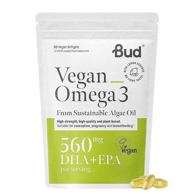 Bud Nutrition Vegan Omega 3 Softgels 60 on Productcaster.