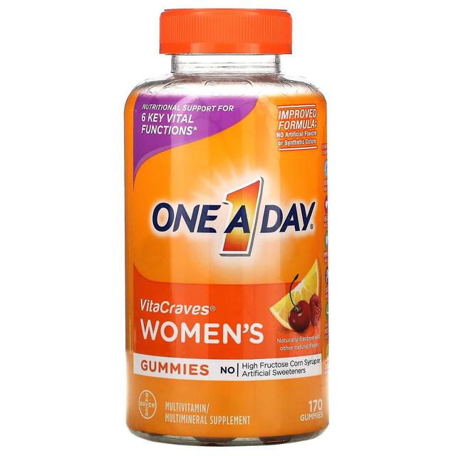 One A Day One-A-Day, VitaCraves voor dames, Multivitamine / Multimineraal Supplement, 170 Gummies on Productcaster.