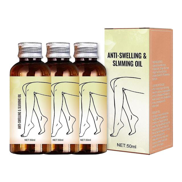 Body Slimming Oil Relieves Leg Swelling Shapes And Tightens Body Fat Thigh Size 3pcs on Productcaster.