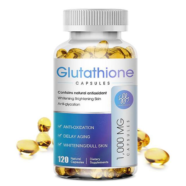 Huamade Glutationblekning Tillägg med C-vitamin, Melaninreduktion, Anti-oxidation, Ansiktsskönhetsvård Immunitet Hälsa Hudvård 120pcs on Productcaster.