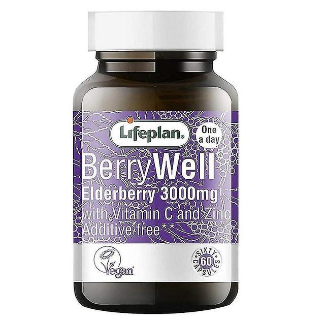 Life Plan Lifeplan BerryWell Elderberry Caps 60 (FL0505) on Productcaster.