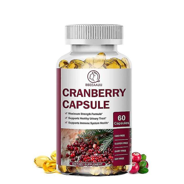 Huamade Cranberry Capsule Detox Improve Constipation Clean The Urethra Sterilize Prevent Urinary Tract Infections Gastric Ulcer 60pcs on Productcaster.