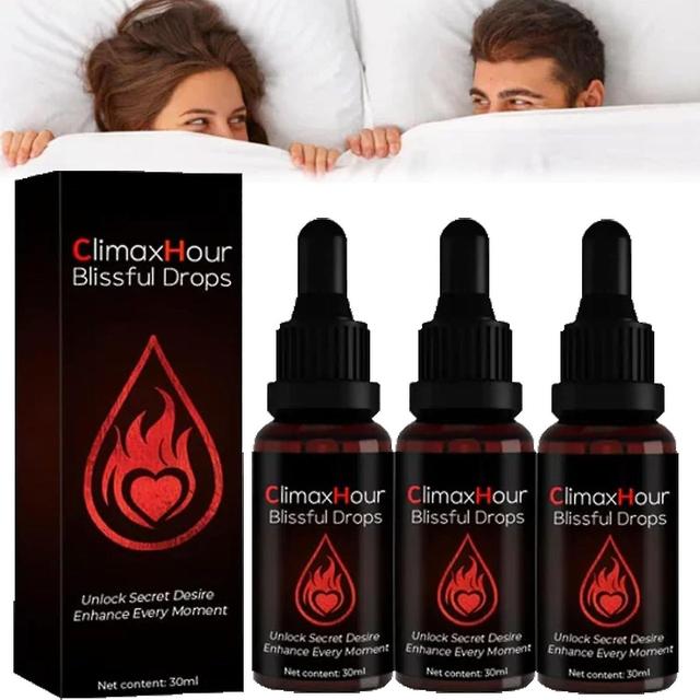 Climaxhour Blissful Drops, Secret Drops For Strong Men, Secret Happy Drops, Enhanced Secret Drops, Enhancing Sensitivity And Pleasure 3Pcs on Productcaster.