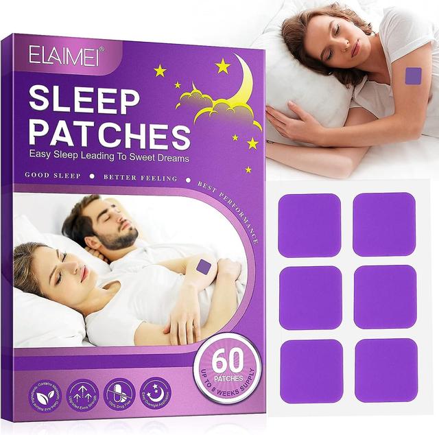 Elsavct Sleep Patches - Sleep Patches para adultos, Natural Sleep Aid Patches para sono reparador - Acorde revigorado e rejuvenescido - Cruelty Fre... on Productcaster.