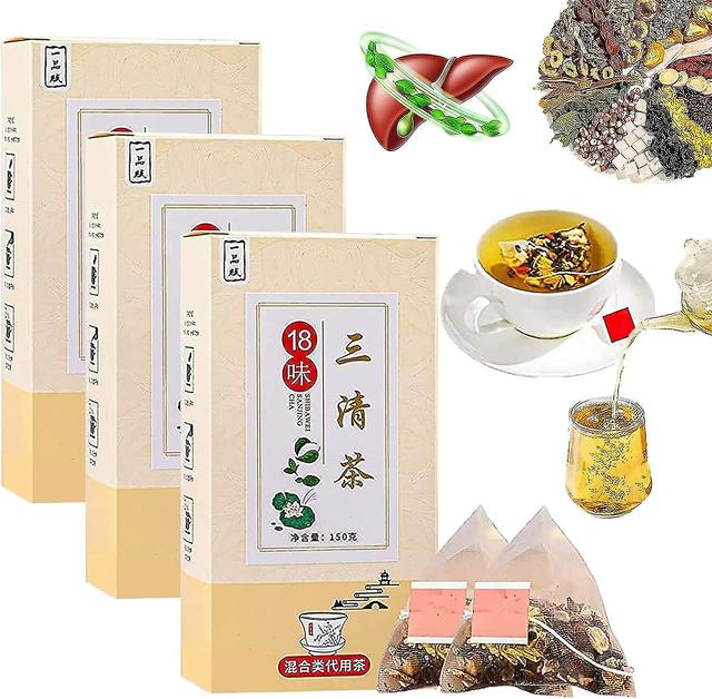 Daglig närande leverte, närande lever och skydd av leverte, Tian Tian Qing Da Cha te, Närande lever Detox te 3boxes on Productcaster.