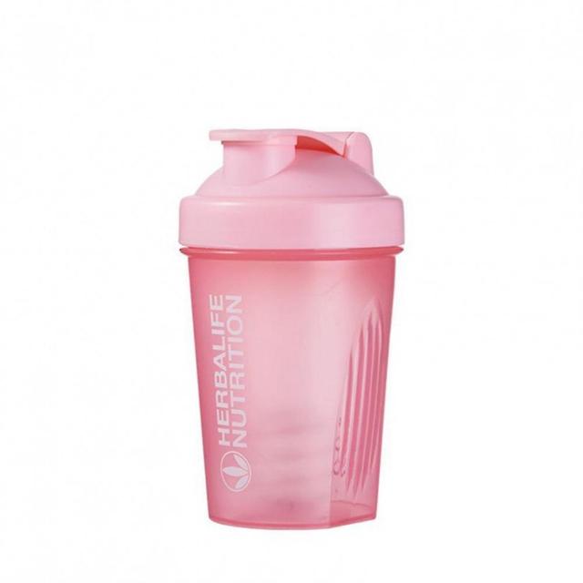 Shaker de sport Bouteille 400ml Poudre de protéine de lactosérum Mixte Fitness Gym Shaker Cup Rose on Productcaster.