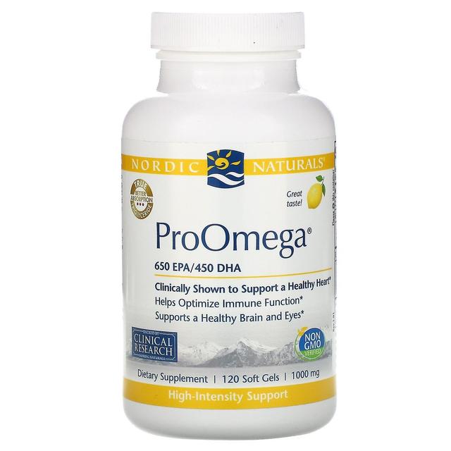 Nordic Naturals, ProOmega, Citron, 1 000 mg, 120 Mjuka Geler on Productcaster.