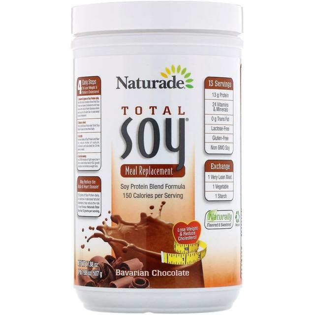 Naturade, Total Soy, Meal Replacement, Bavarian Chocolate, 17.88 oz (507 g) on Productcaster.