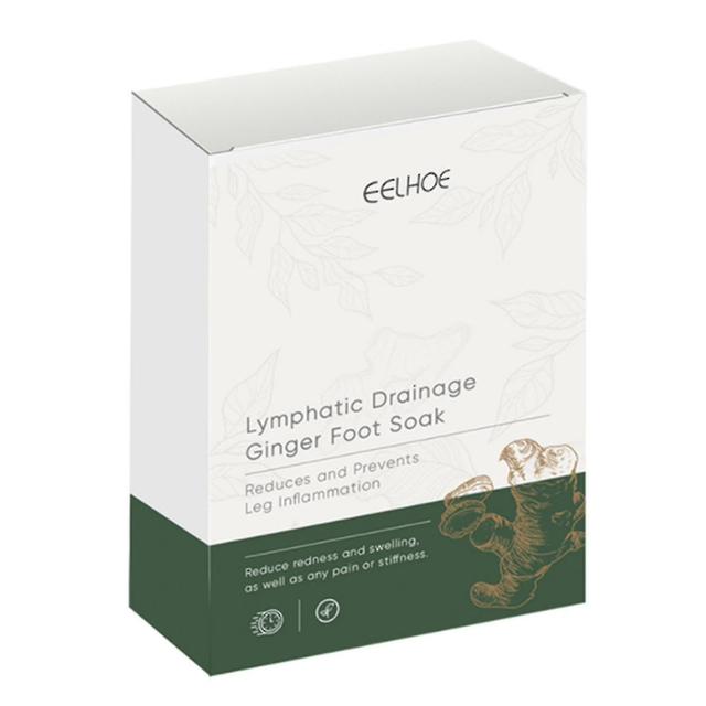 Eelhoe 20pcs Lymphatic Drainage Ginger Foot Soak Mild Herbal Stimulate Detoxfication Improve Blood Circulation on Productcaster.