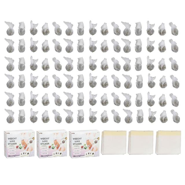 90pcs Body Slimming Navel Patch Fat Burning Boost Metabolism Tightening Herbal Healthy Belly Sticker on Productcaster.