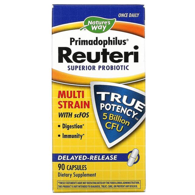 Nature's Way, Primadophilus Reuteri, Superior Probiotic, 5 Billion CFU, 90 Capsules on Productcaster.