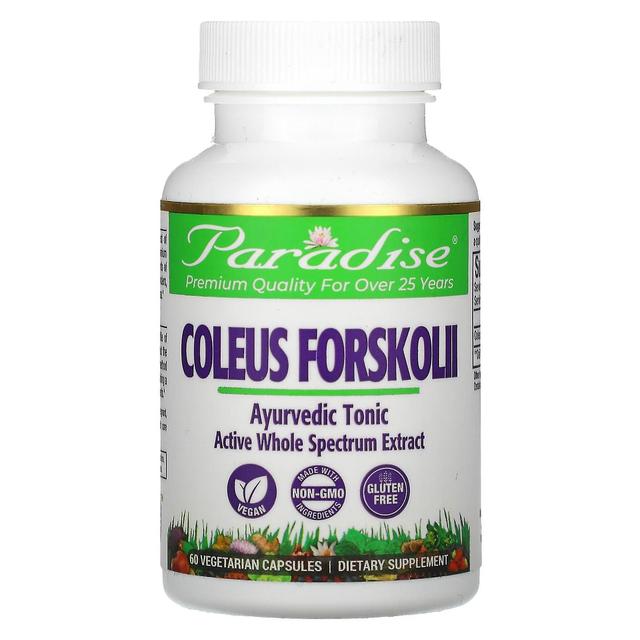 Paradise Herbs, Coleus Forskolii, 60 Vegetarian Capsules on Productcaster.