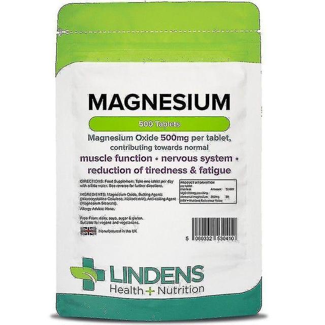 Magnesium (MgO 500mg) Tablets 500 (410) on Productcaster.