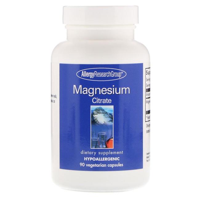 Allergy Research Group, Magnesium Citrate, 90 Vegetarian Capsules on Productcaster.