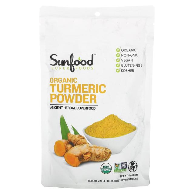 Sunfood, Bio Kurkuma Pulver, 4 Oz (113 g) on Productcaster.