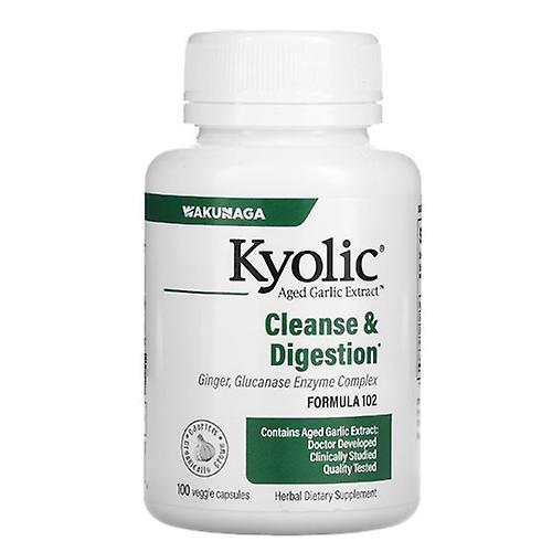 Kyolic A.G.E. with Enzymes Formula 102, VEG, 100 CAP (Pack of 4) on Productcaster.