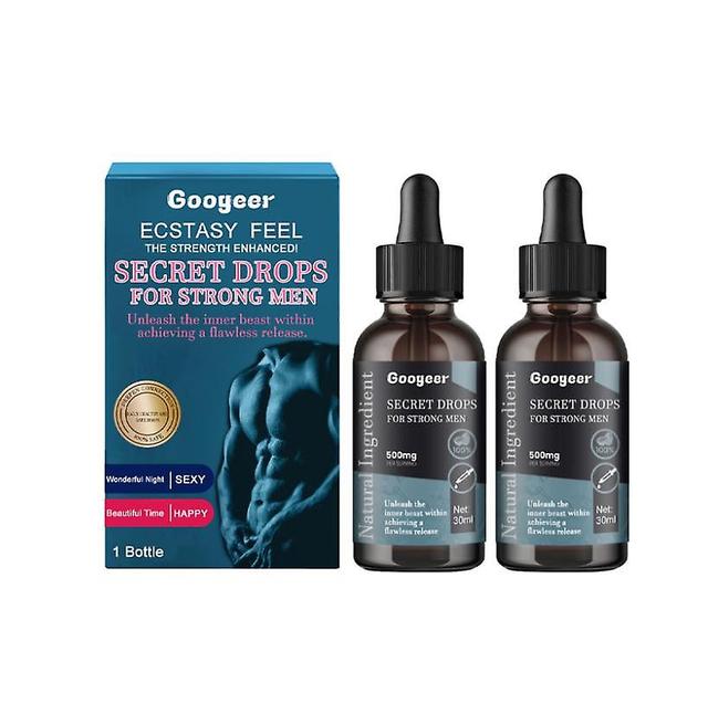 Googeer Secret Male Strength Drops alleviare l'ansia, rilassare il corpo e la mente, aumentare la vitalità, il rafforzamento del corpo gocce 2PCS on Productcaster.