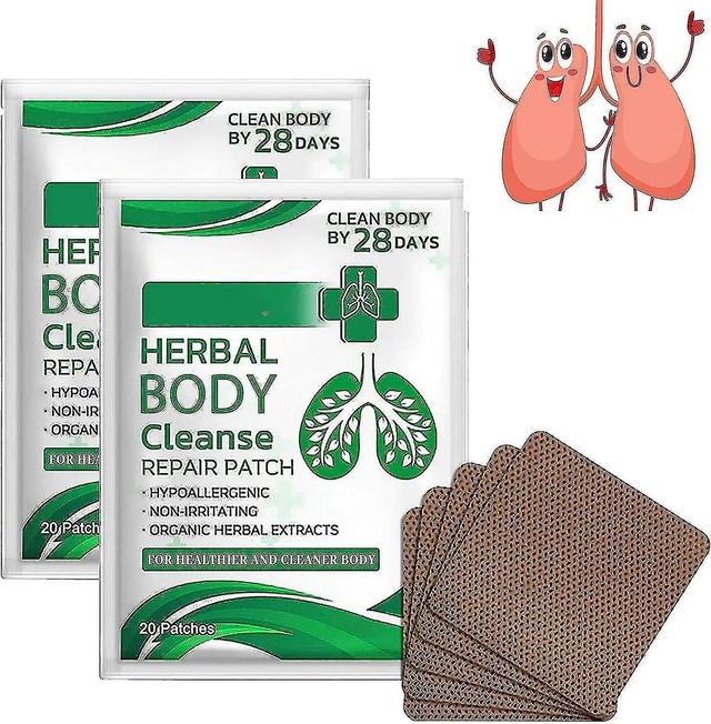 LZYSM Freshair Herbal Lung Cleanse Repair Patch, Organic Herbal Lung Cleanse Repair Patches, Removal Of Residues, Give You A Healthy Lung --D 40pcs on Productcaster.