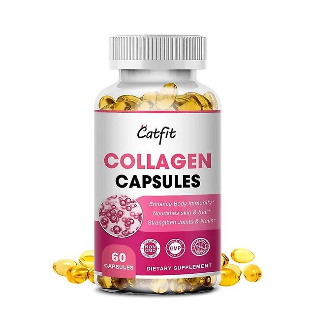 Catfit Organiska Kollagen Blekningskapslar Anti-aging Uppstramande Hud Fyllig Blekning Hudvård Ty Och Hälsa Kosttillskotthuamade Huamade 60pcs on Productcaster.