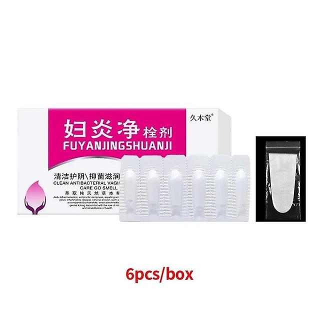 Jinzhaolai Vaginal Detox Vagina Womb Cleaner Vaginale Infection Vaginitis Treatment Feminine Hygiene Care Women Gynecological Suppository 1box 6pcs on Productcaster.