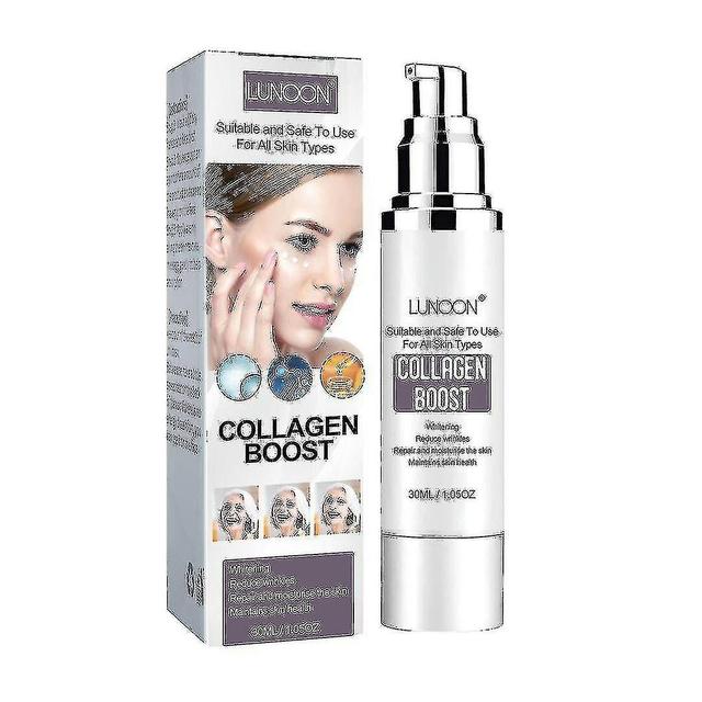 30ml Collagen Boost Serum, Reforço de colágeno facial com ácido hialurônico, Collag Antirrugas Avançado on Productcaster.