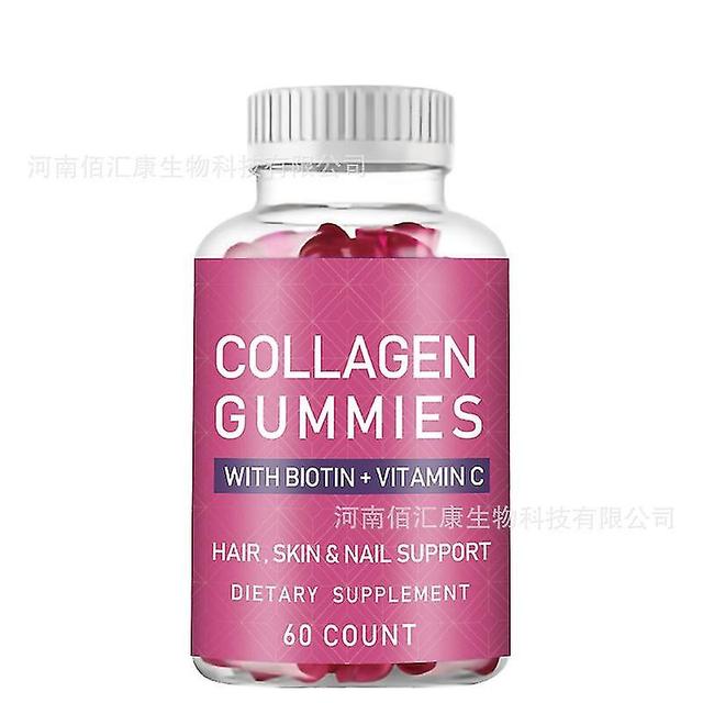 Collagen Gummies, Collagen Gummies med Biotin och C-vitamin för hårväxt, Collagen Gummies för Hai 1 bottle-60pcs on Productcaster.