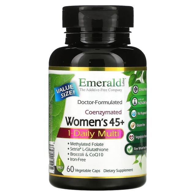 Emerald Laboratories, Coenzymated Women's 45+ 1-Daily Multi, 60 Vegetable Caps on Productcaster.