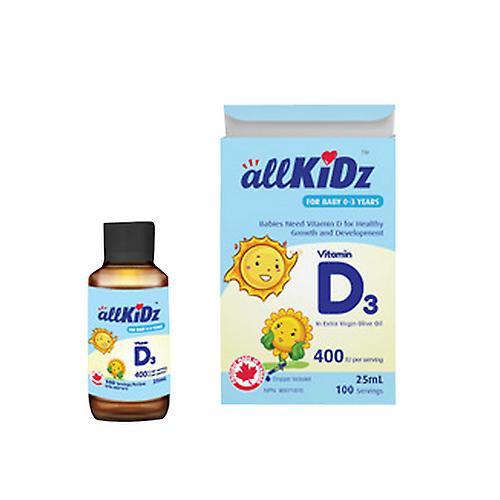 Allkidz Naturals Inc. Allkidz Naturals Inc. Vitamin D3, 25 Ml on Productcaster.