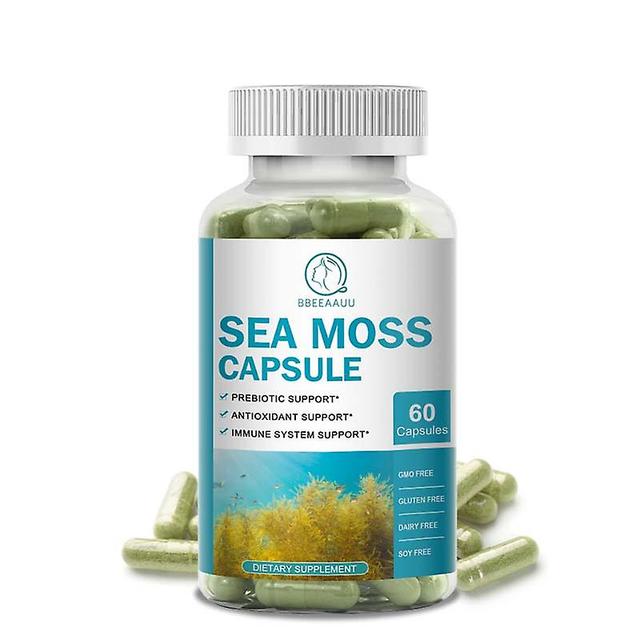 Tib Sea Moss Capsule Immune System Boost Support Muscle And Joint Health Intestinal Cleansing Thyroid Health Antioxidant 60pcs on Productcaster.