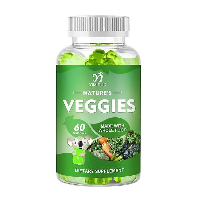 Eccpp Natural Fruit And Veggie Supplement Gummies Vitamins & Minerals 100% Boost Energy Immunity And Gut Health Vegetable 1 Bottles on Productcaster.