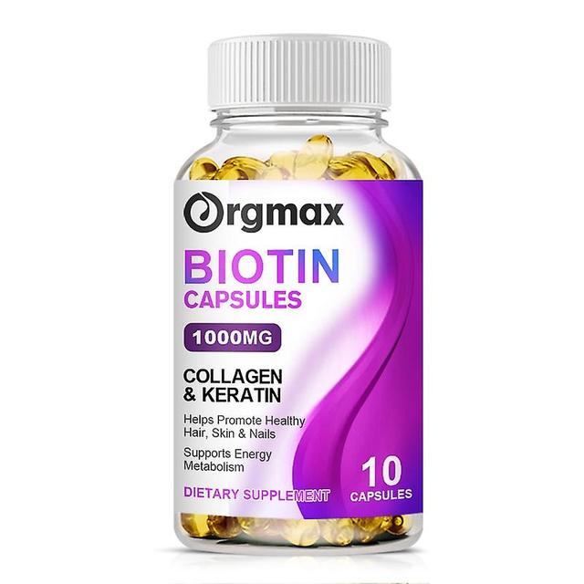 Eccpp Orgmax Biotin Collagen&keratin Capsules For Hair Growth Diet Supplement Improves Nails Skin Health For Women&men Multi Vitamin 10 pcs on Productcaster.