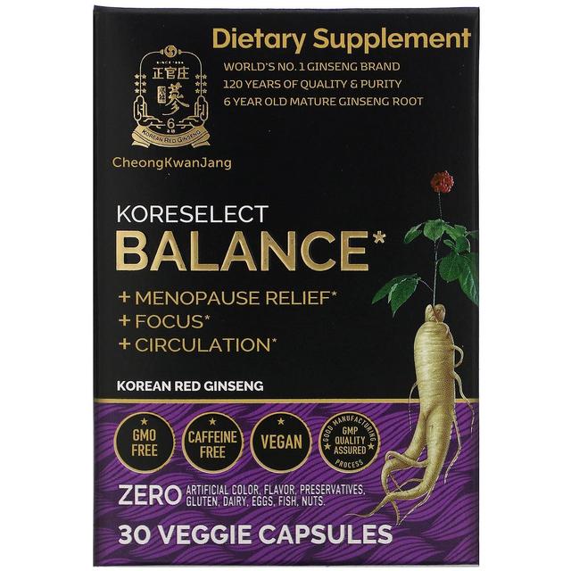 Cheong Kwan Jang, Koreselect, Balance, 30 Veggie Capsules on Productcaster.