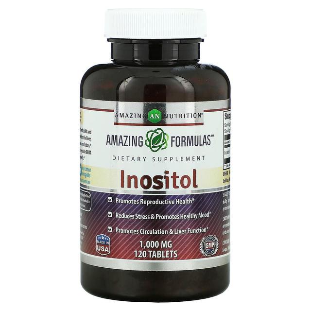 amazing nutrition Fantastisk ernæring, Inositol, 1.000 mg, 120 Tabletter on Productcaster.