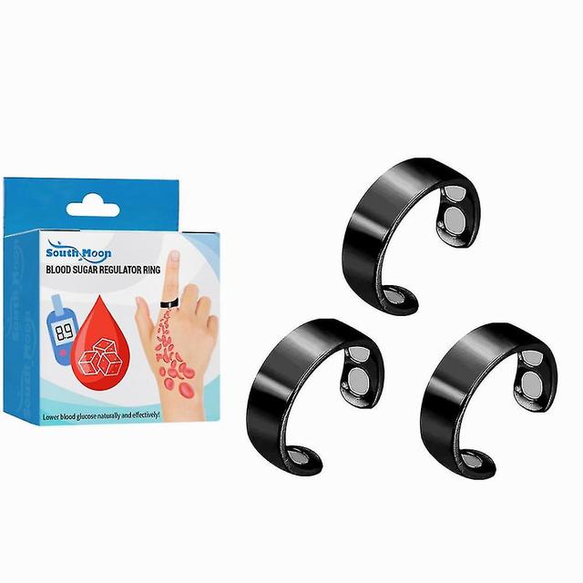 3pcs Blood Sugar Control Ring Relieve Diabetes Anti Hypertension Stabilize Blood OEMG on Productcaster.