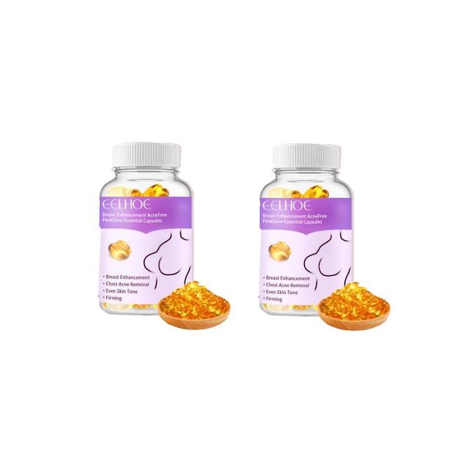 2Pcs Breast Enhancement Cream for Women, Breast Enhancement Capsules, Breast Enhancement Acnefree Pinkglow Essential Capsules, Fast Growth (Purple) on Productcaster.