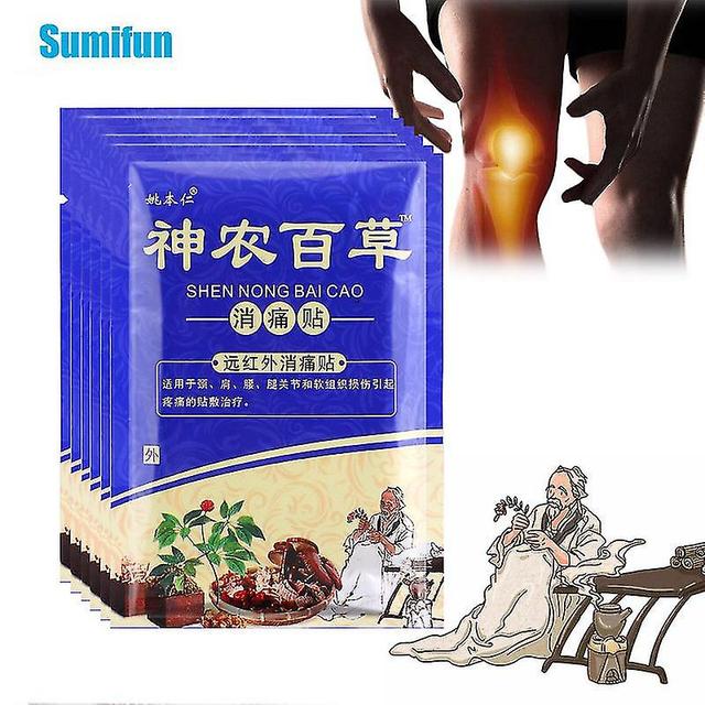 Mja 8pcs/bag Herbal Pain Relief Patch Arthritis Rheumatism Massage Sticker Lumbar Muscle Joint Acid Ache Body Health Care Plaster 24pcs in 3bags on Productcaster.