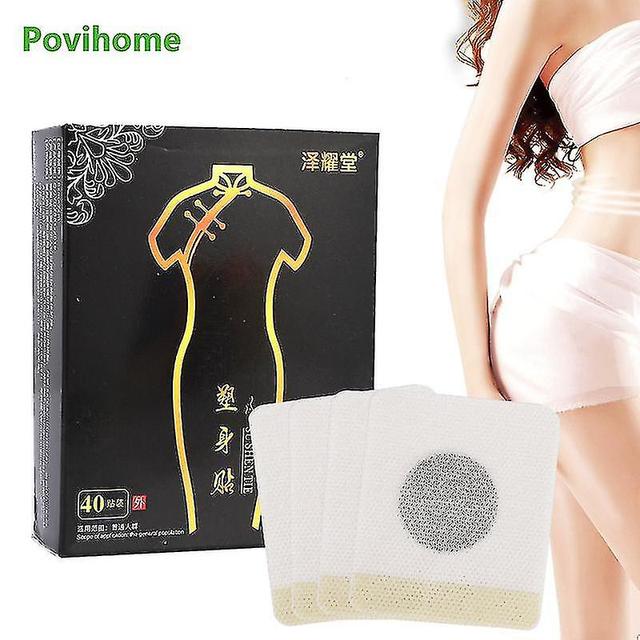 Insma-x 40pcs/box Afslank patch afvallen Navel sticker dij arm cellulitis verminderen buikvetverbranding lichaam Detox Massage Gips on Productcaster.