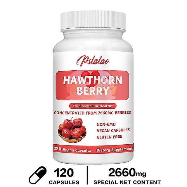 Guoguo Hawthorn Berry Capsules - Plant Polyphenol Supplement Hawthorn Extract Promotes Blood Circulation, Relieves Stress And Digestion 120 Capsules on Productcaster.