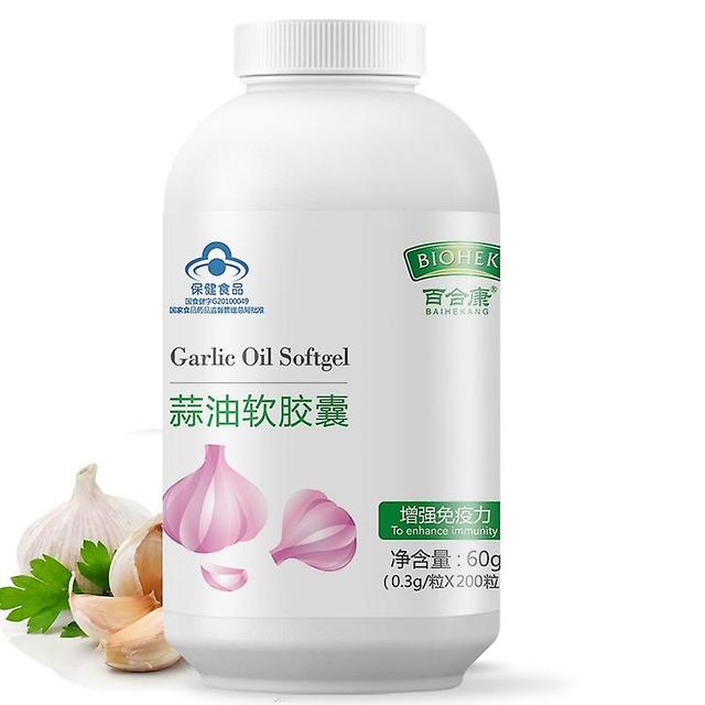 1 bottle 200pills 100% Pure Natural Plant Garlic Oil Extract Softgel Soft Capsule Use for Anti-aging on Productcaster.