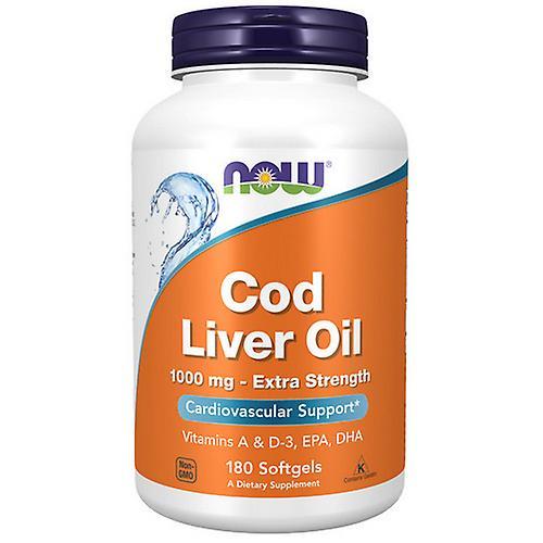 Now Foods Cod Liver Oil,1000 mg ,180 SoftGels (Pack of 3) on Productcaster.