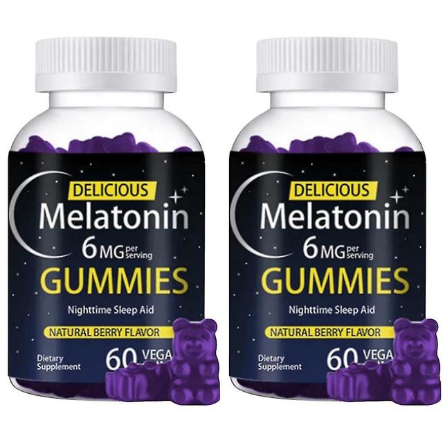 60ct Melatonin Mg Gummies Immune Plus Sleep Melatonin Gummies Vitamins 2PCS on Productcaster.