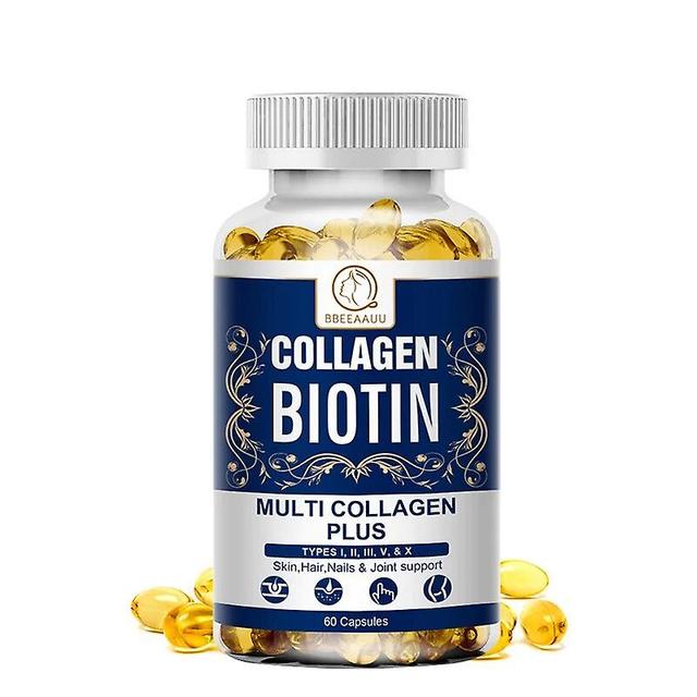 Eccpp Collagen Biotin For Hair Growth Support Hair, Nail And Skin Health Reduce Hair Loss Anti Aging Hair Health Supplement 60pcs on Productcaster.