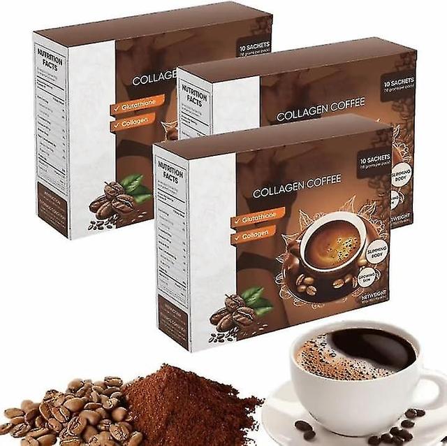 Bloom Kollagenkaffee, Kaffeekollagen, Kollagen-Kaffee-Ergänzung, Kollagen-Kaffeepulver, Kollagen-Protein-Ergänzungen 3boxes on Productcaster.