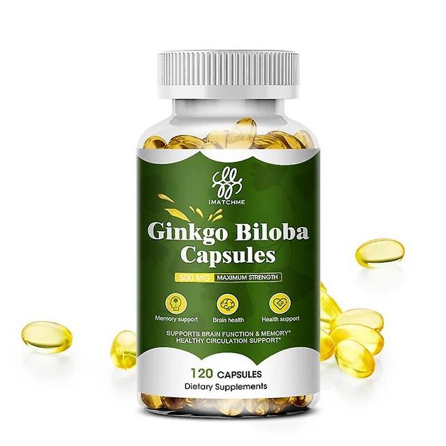 Organic Ginkgo Biloba Extra Capsules, Non-GMO, Gluten Free Dietary Supplemnt 120 Vegetarian Capsules For Men and WomenTIB TIB . 120pcs on Productcaster.