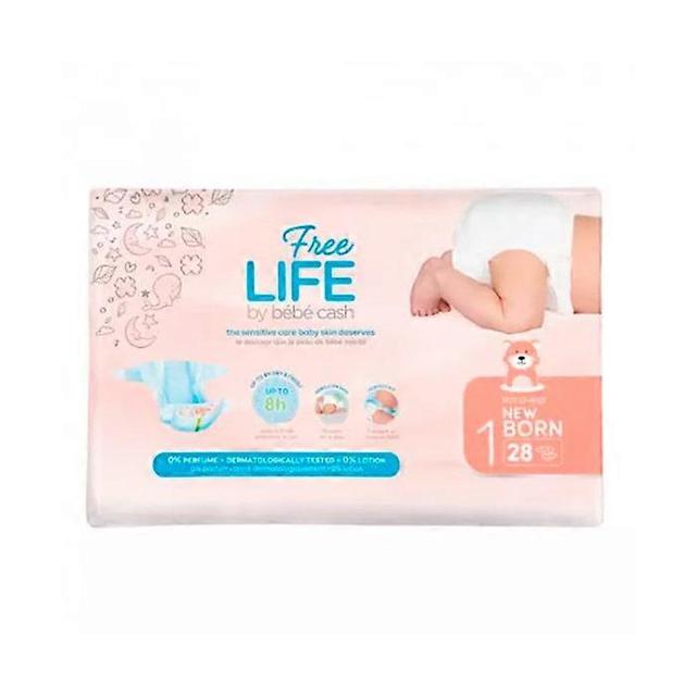 Freelife baby cash 1 newborn nappy 2-4kg 28u on Productcaster.