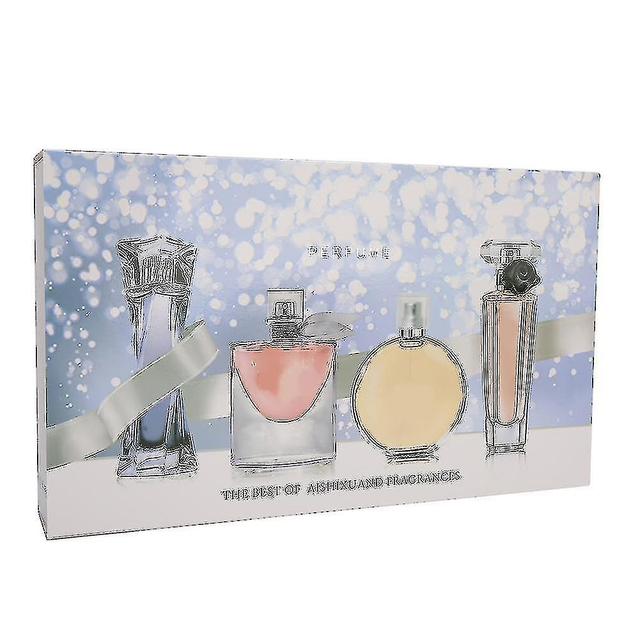 4pcs Lady Perfume Set Long??lasting Atomizer Female Perfume Flower Fragrance Gift on Productcaster.