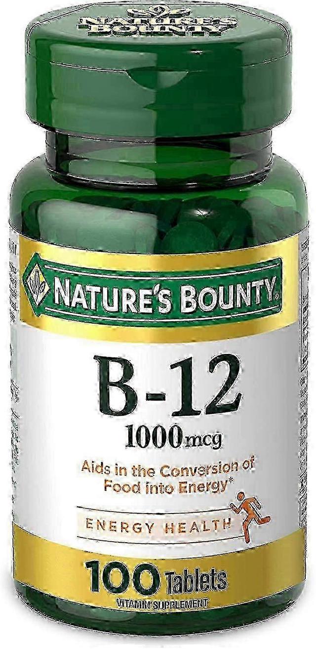 Natures Bounty Recompensas vitamina b-12 da natureza, 1000 mcg, revestida de pastilhas, ea 100 on Productcaster.