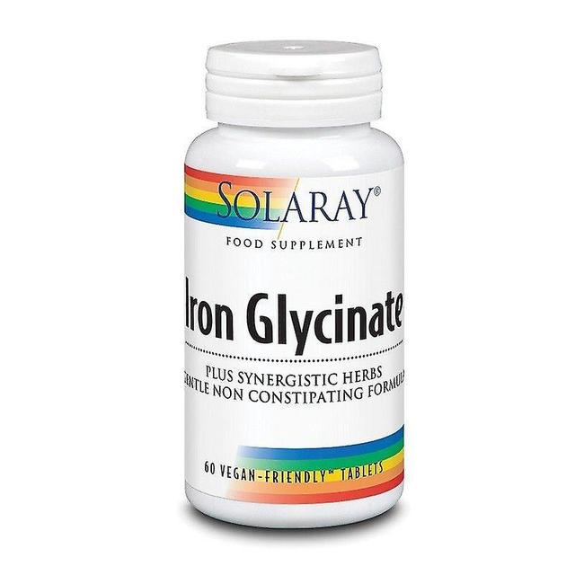 Solaray jern Glycinat 25mg tabletter 60 (1047) on Productcaster.